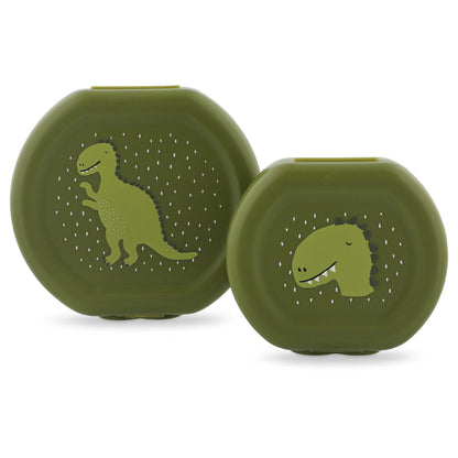 Snack box with clip - 2pcs - Mr. Dino