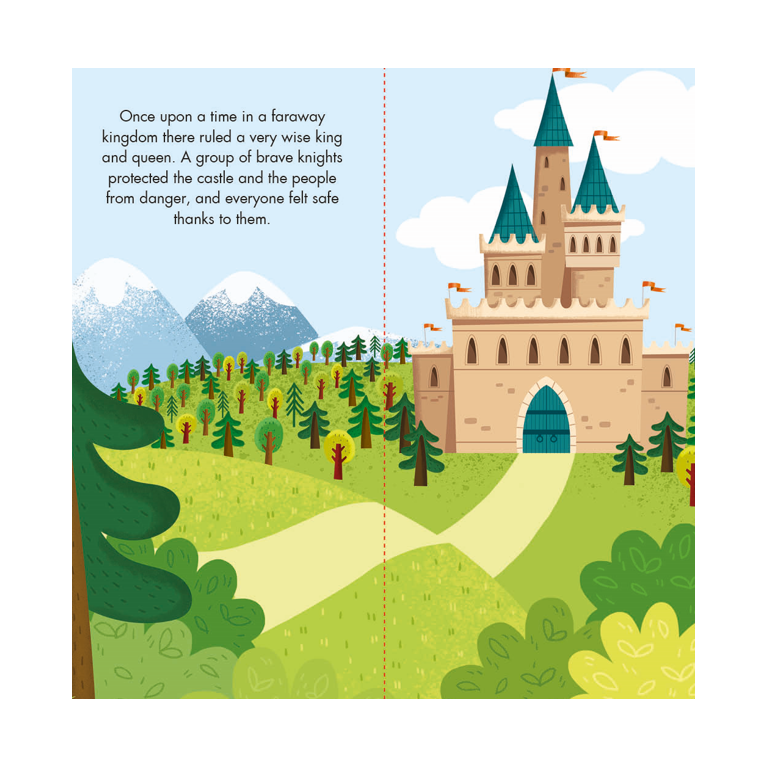 Fantasy Book & Puzzle - Knights And Dragons