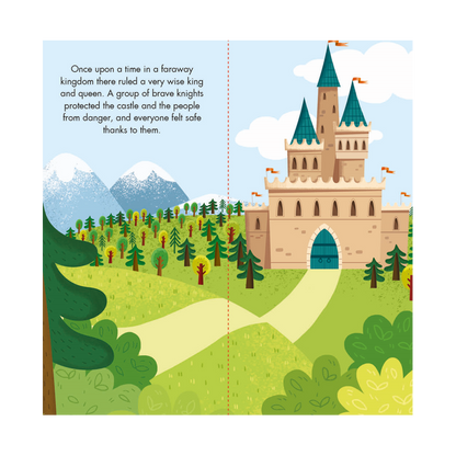 Fantasy Book & Puzzle - Knights And Dragons