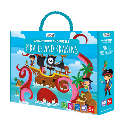 Fantasy Book & Puzzle - Pirates And Kraken
