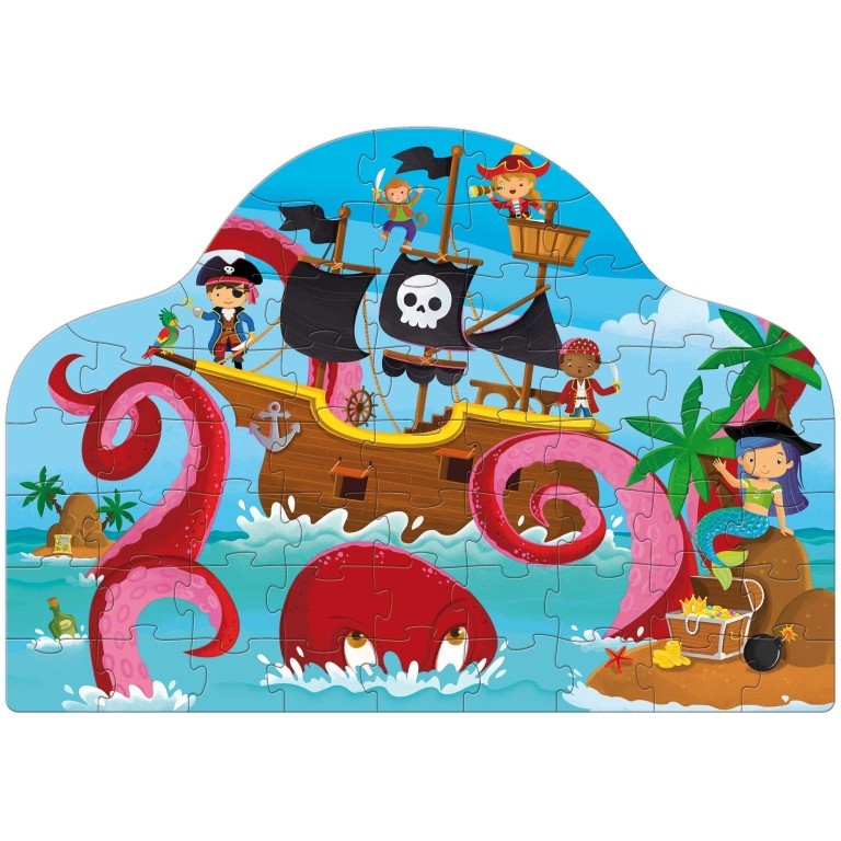 Fantasy Book & Puzzle - Pirates And Kraken