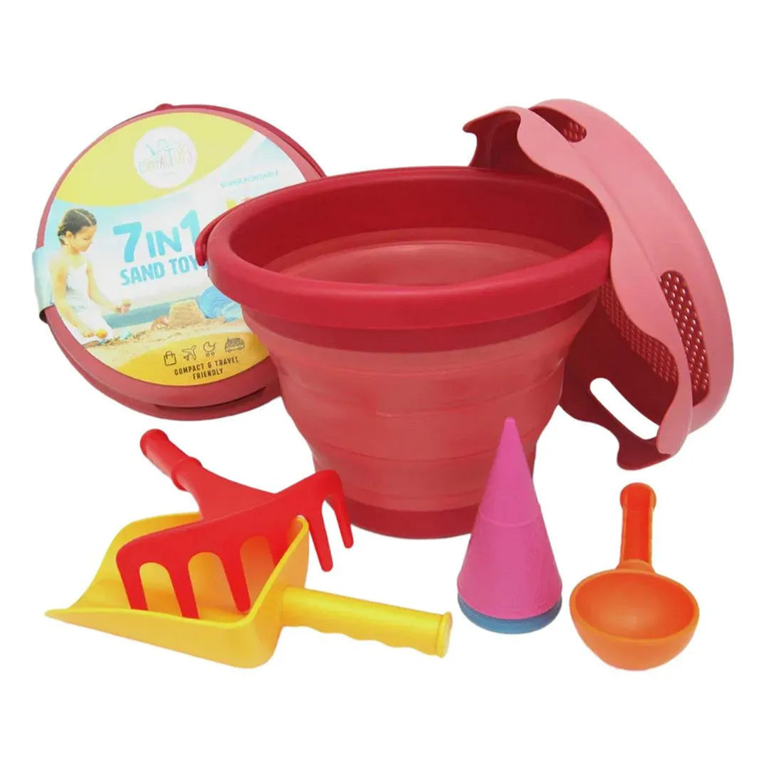 7IN1 Sand Toys Red