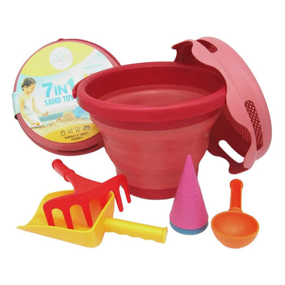7IN1 Sand Toys Red