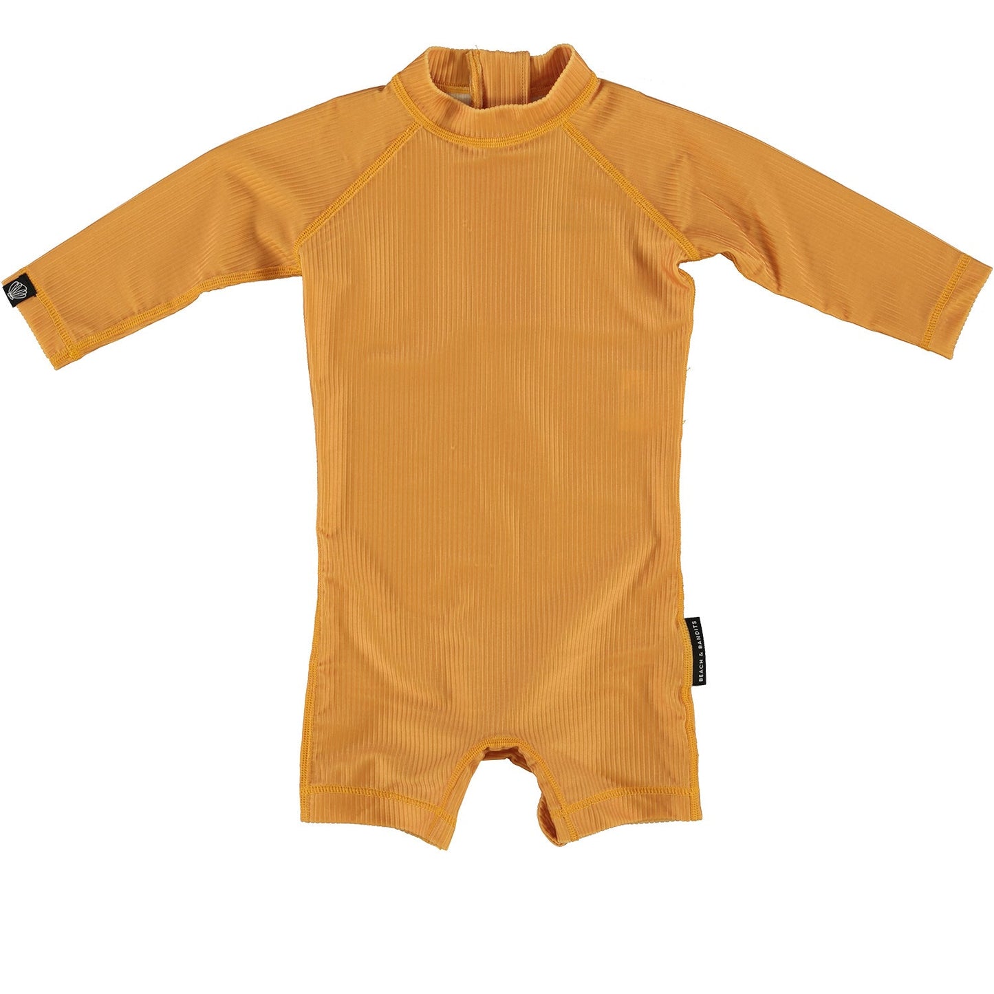 Golden Ribbed Baby Swimsuit  Long Sleeve (12-18m)68/74