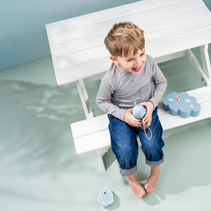 Lunch & Snack Box W/Straw Bottle Playground Blue