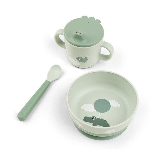 Foodie First Meal Set Happy Clouds Green