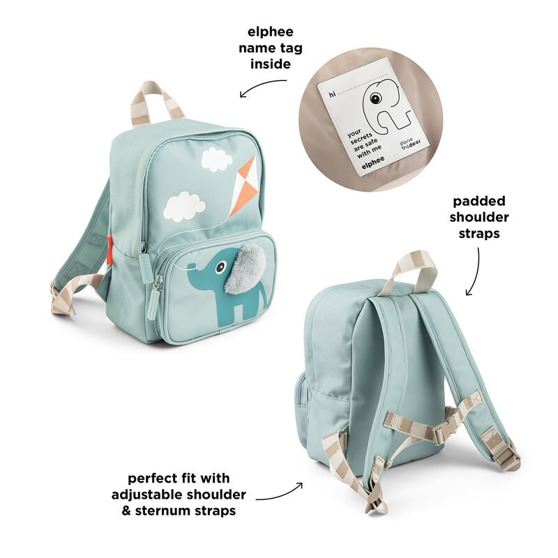 Kids Canvas Backpack Elphee Blue