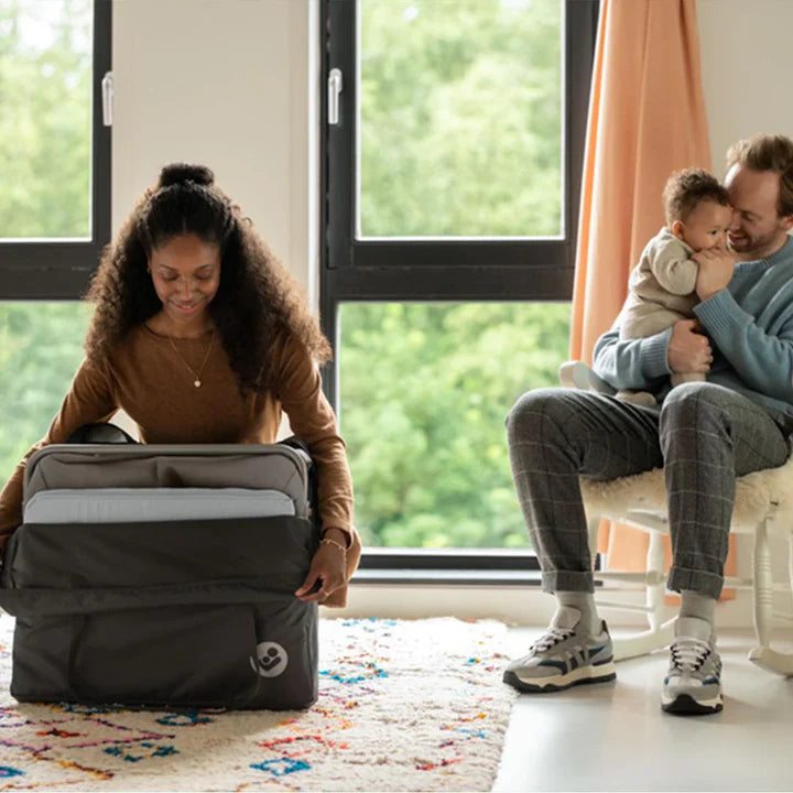 Iris Travel Cot Beyond Grey Eco