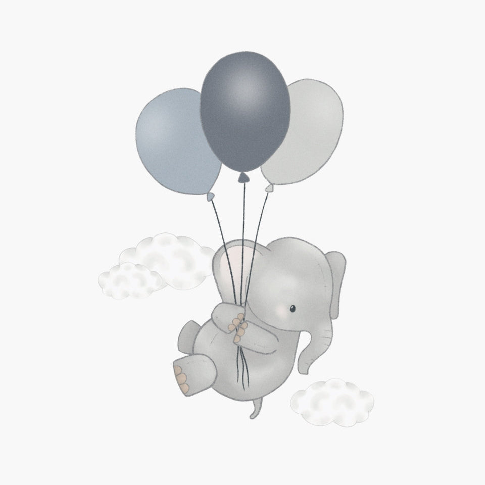 Table & Chairs Elephant Blue - Dream - (Personalised) PRE ORDER