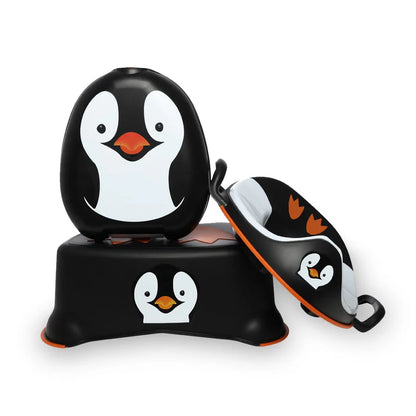 My Carry Potty, Trainer Seat & Step Stool- Penguin