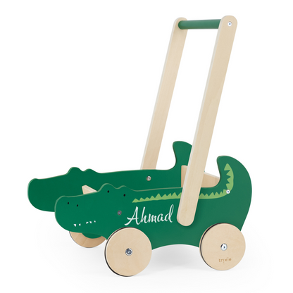 عربة دفع خشبية -السيد التمساح (وليس ووكر)