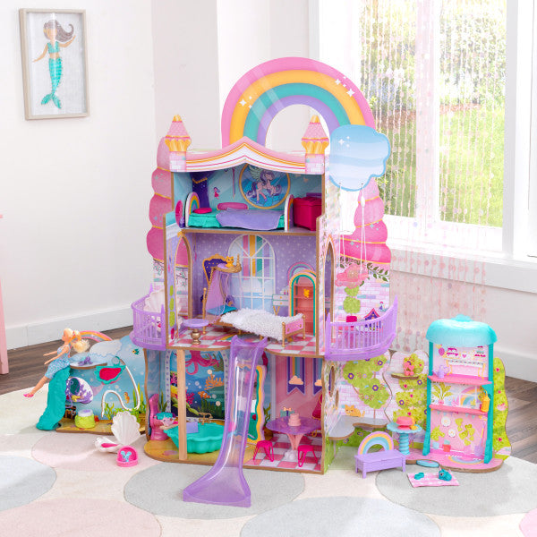 Rainbow Dreamers Unicorn Mermaid Dollhouse With Ez Kraft Assembly™
