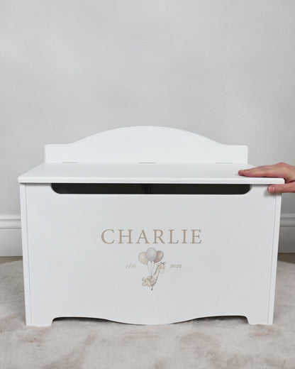 Keepsake Storage Chest Named Giraffe White - Dream (Personalised) PRE ORDER