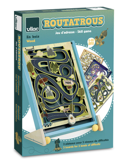 Routatrous Ball Maze Skill Game