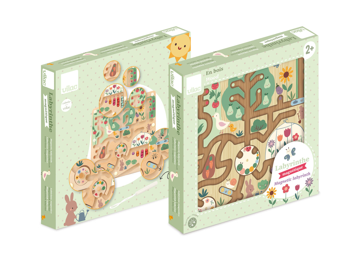 Magnetic Wooden Maze - Harvest in the Garden
