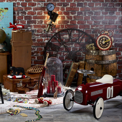 Burgundy Vintage Ride on Car