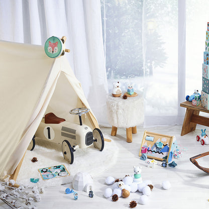 Creme Vintage Ride on Car