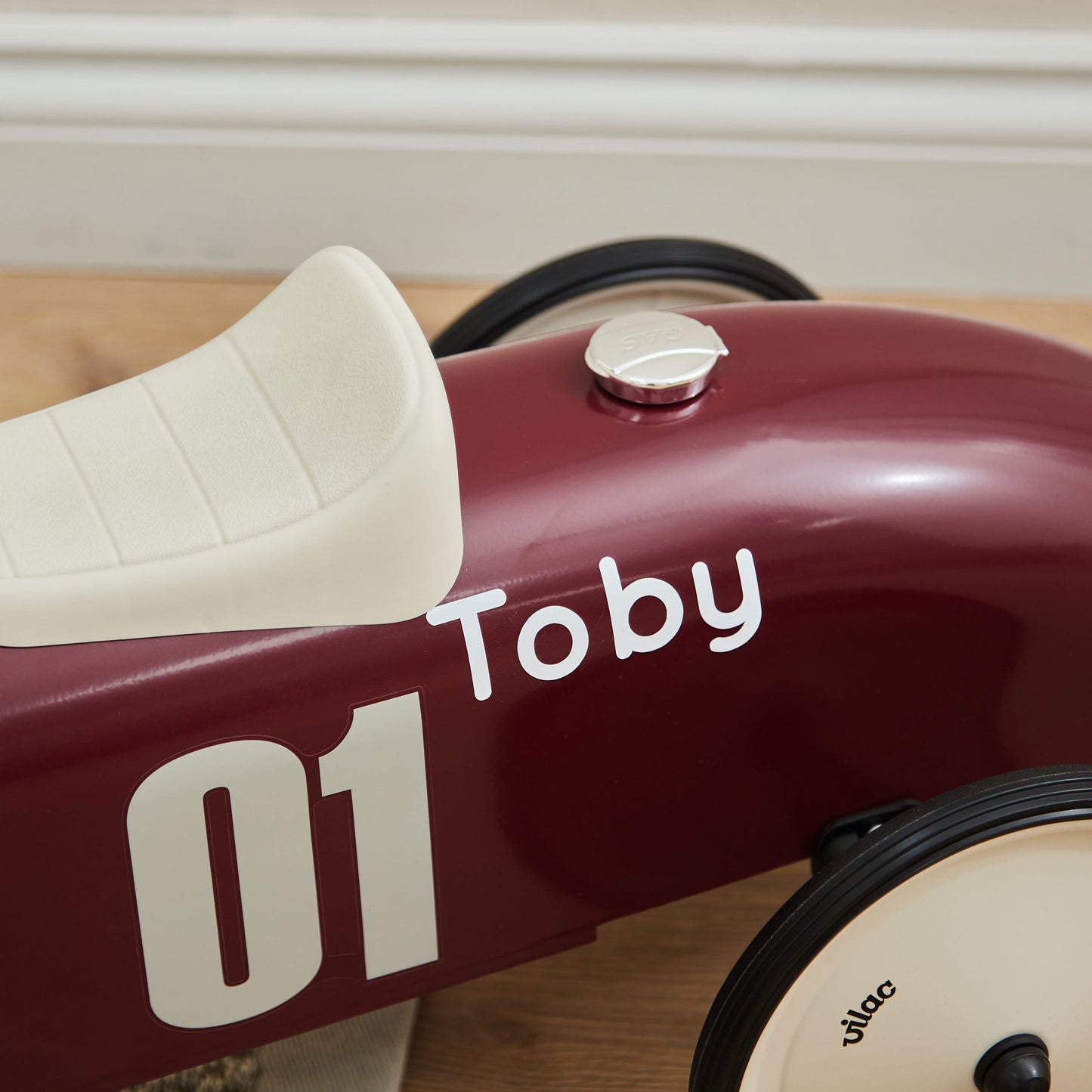 Burgundy Vintage Ride on Car