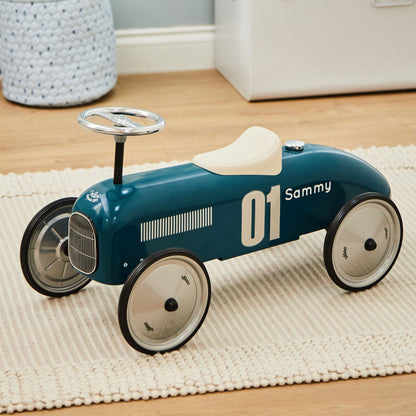 Blue Vintage Ride on Car