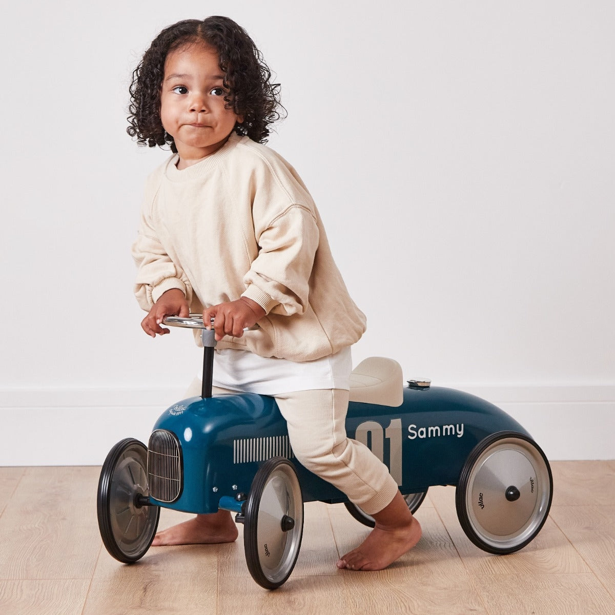 Blue Vintage Ride on Car
