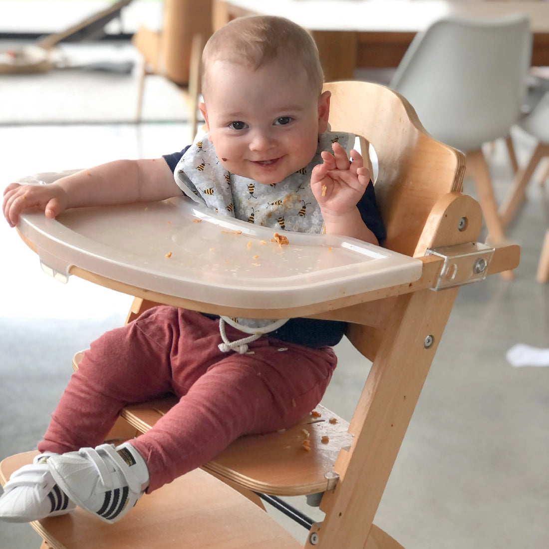 Kaylula Ava Forever High Chair  - White/Beech