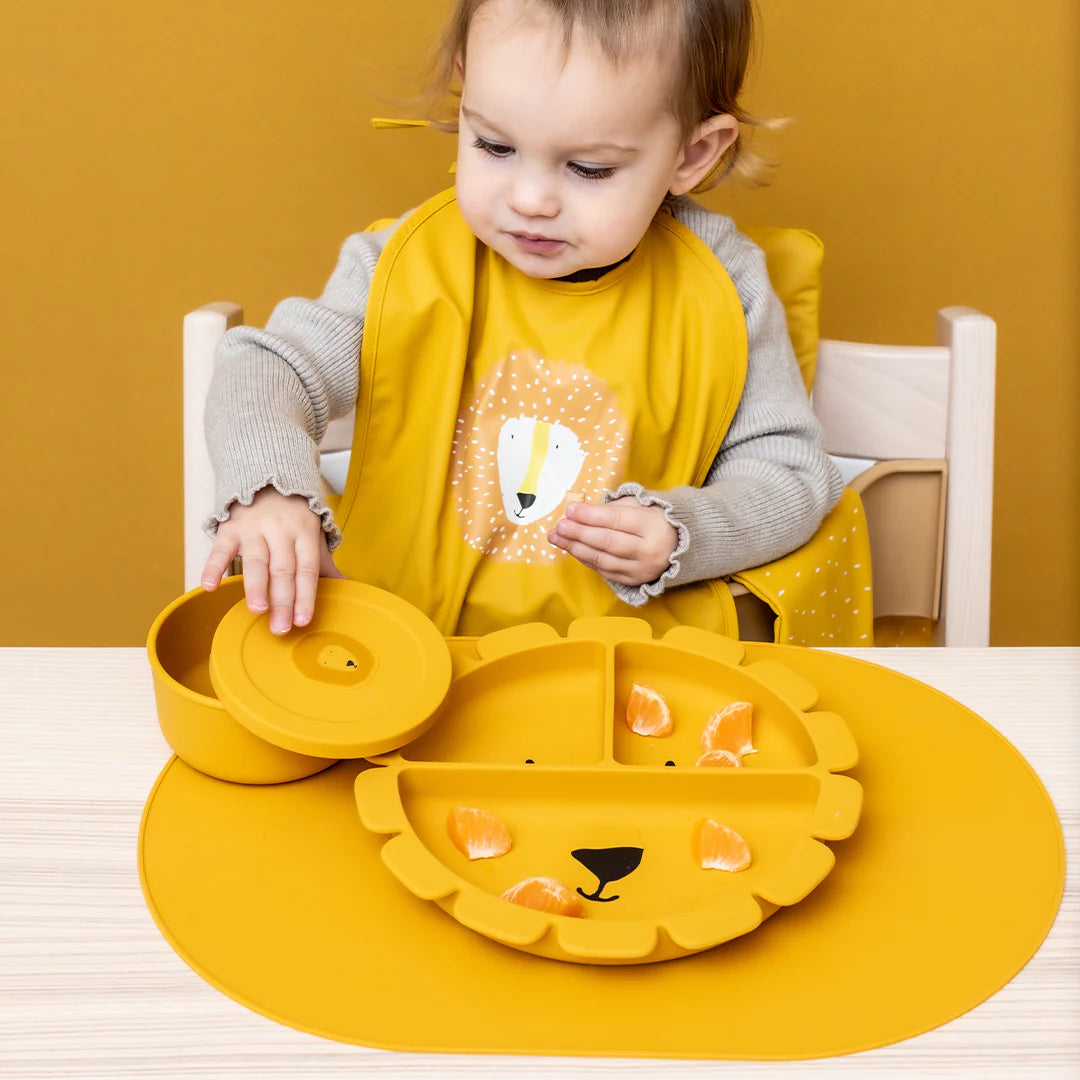 Silicone Divided Plate With Suction - Mr. Lion