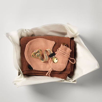 Pacifier Clip - Golden Vintage Flower