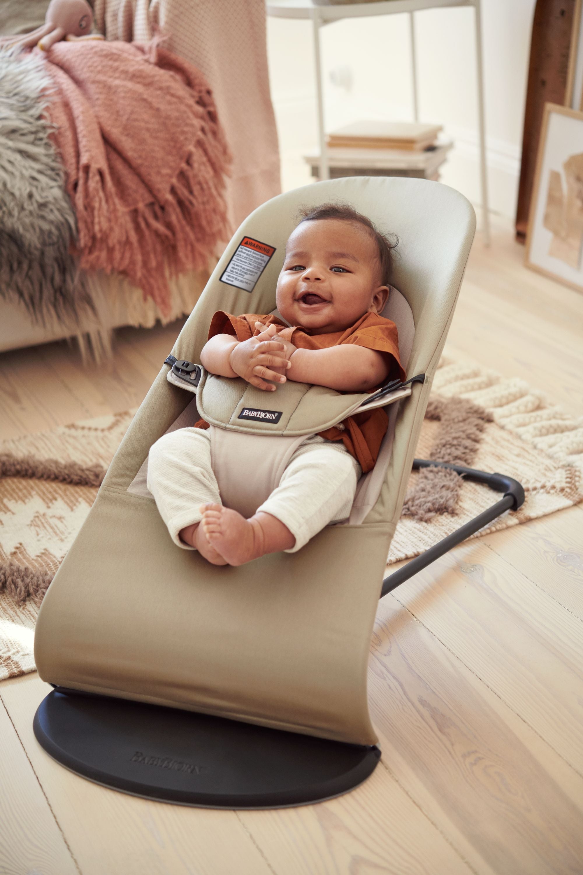 BabyBjorn Bouncer Balance Soft Khaki Beige Cotton Elli Junior