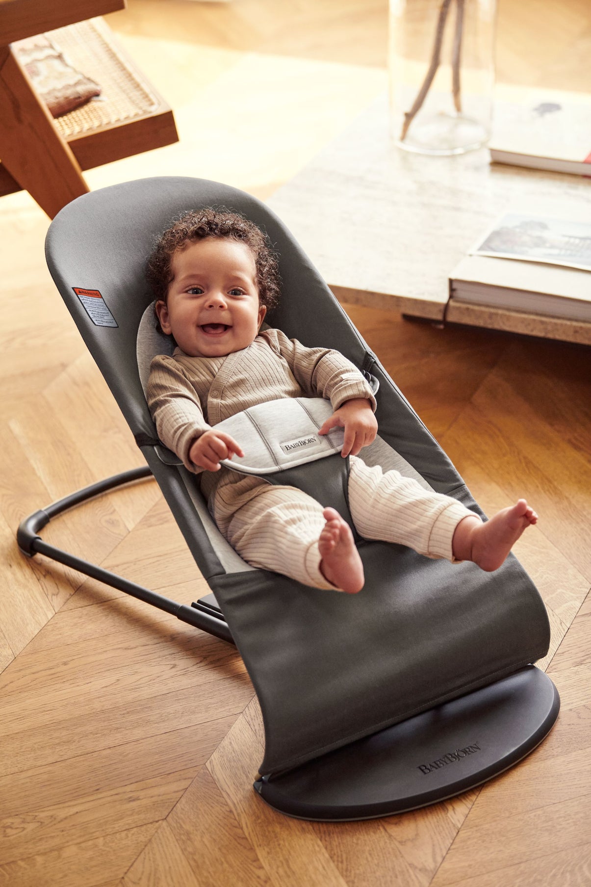 Bouncer Balance Soft - Dark grey/Grey, Cotton Jersey