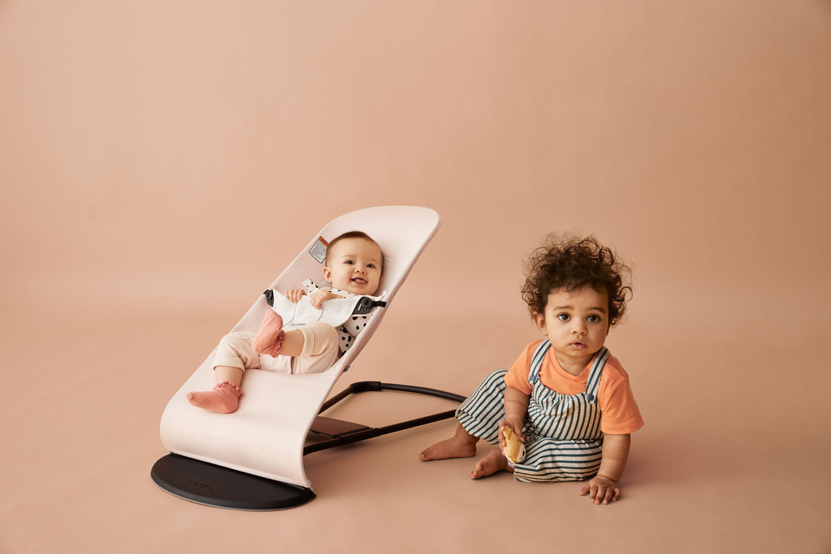Bouncer Balance Soft - Light Pink/Grey, Cotton Jersey
