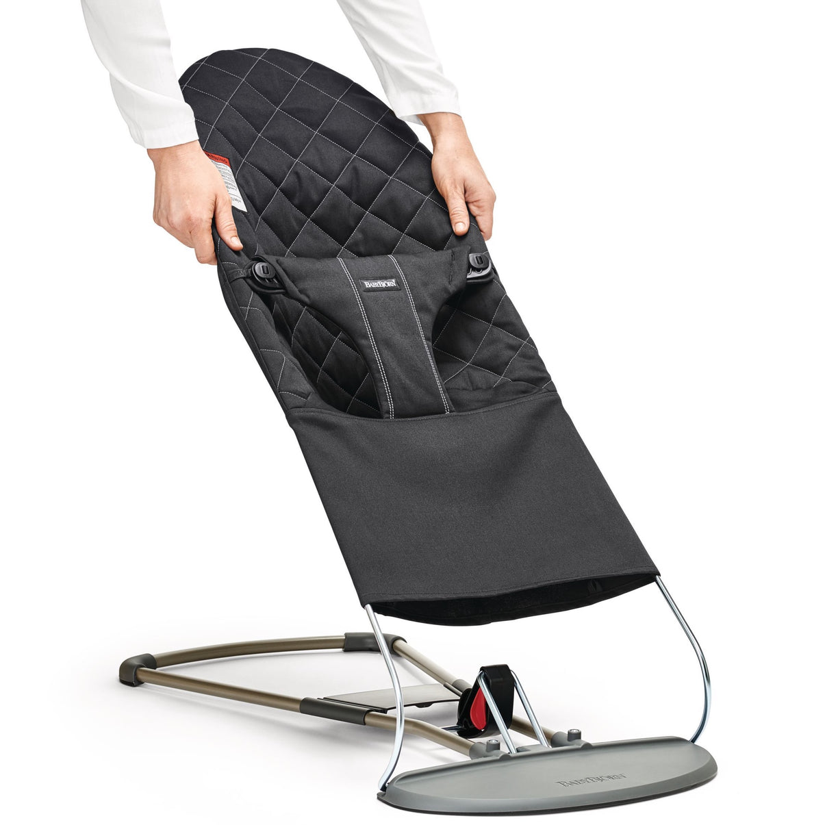 Fabric Seat Bouncer Bliss - Black, Cotton