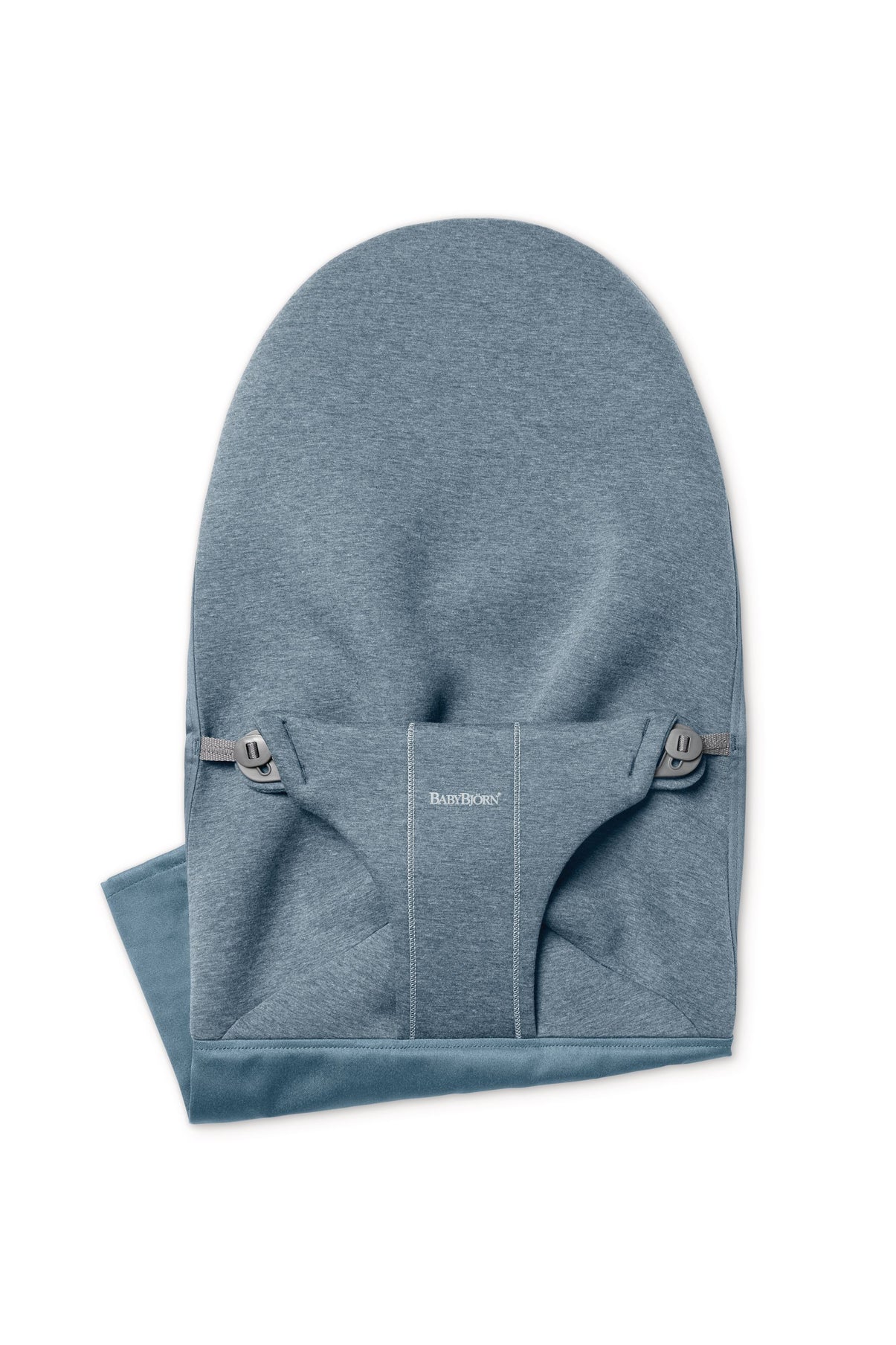 Fabric Seat Bouncer Bliss - Dove Blue, 3D Jersey
