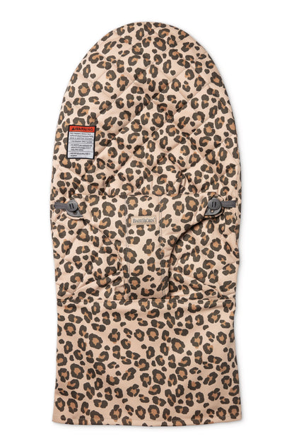 Fabric Seat Bouncer Bliss - Beige/Leopard, Cotton