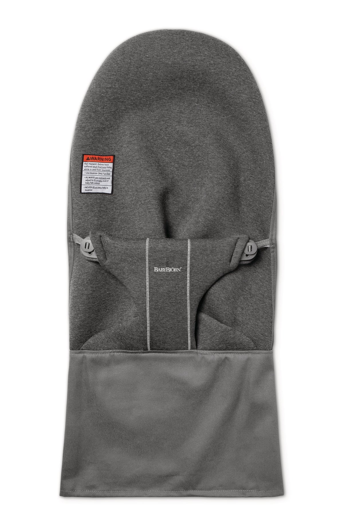 Fabric Seat Bouncer Bliss - Charcoal Grey, 3D Jersey