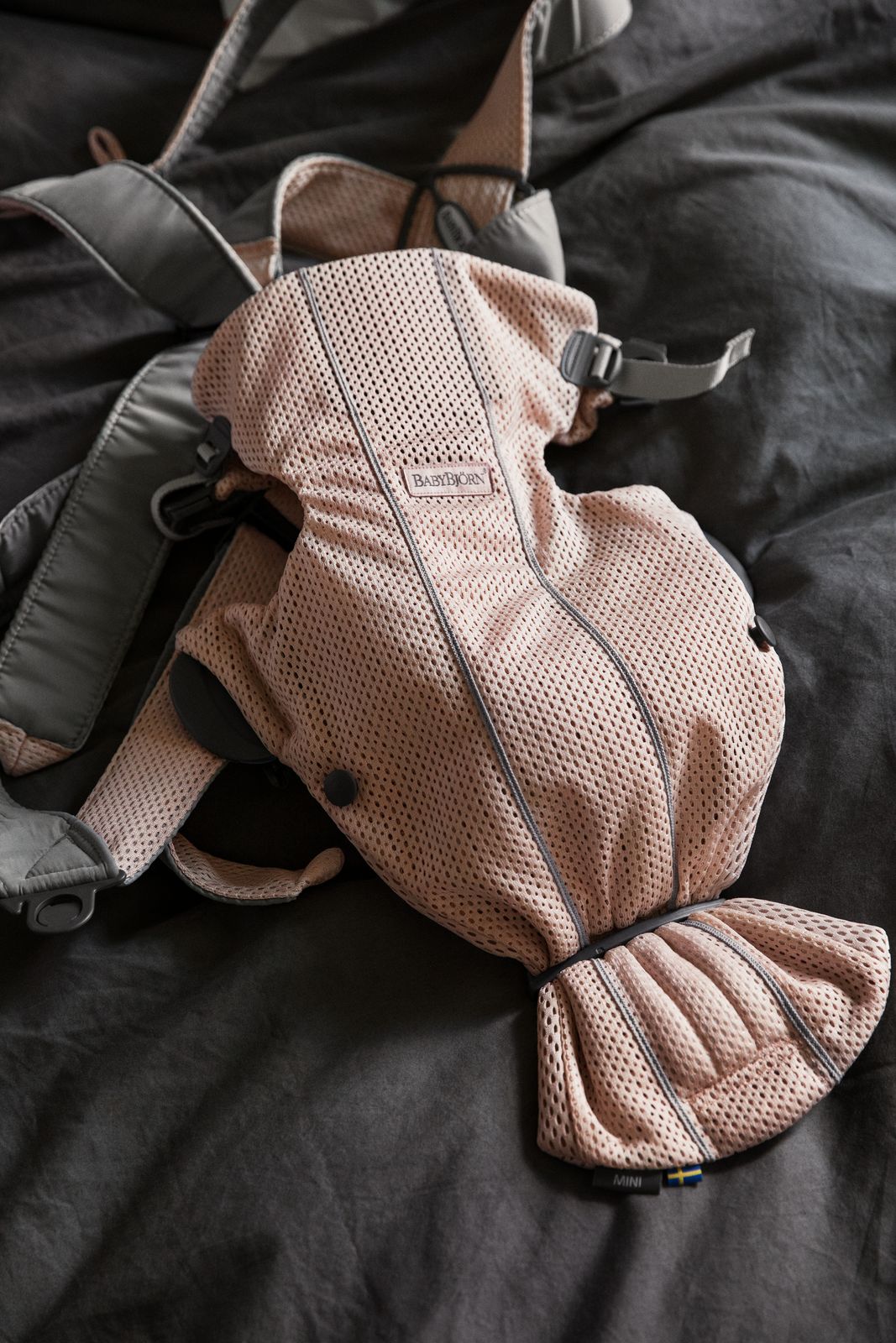 BabyBjörn Baby Carrier Mini Pearly Pink, 3D Mesh – Elli Junior