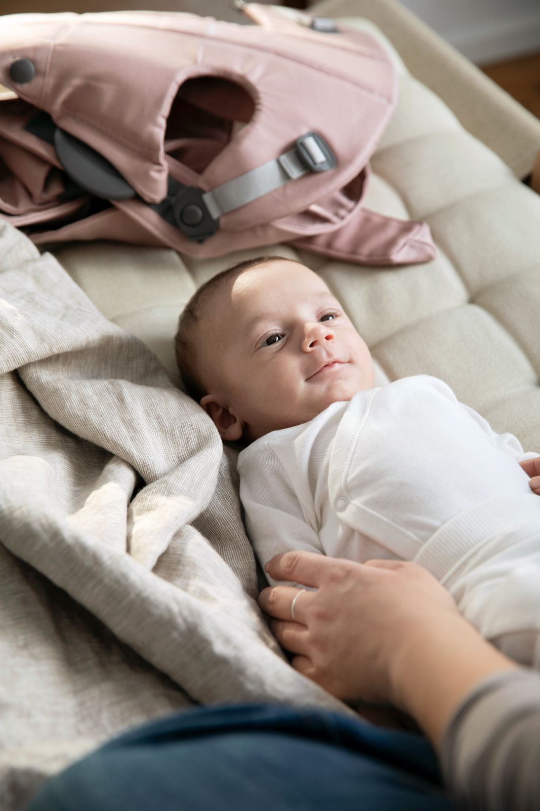 BabyBjorn Baby Carrier Mini - Dusty Pink, Cotton