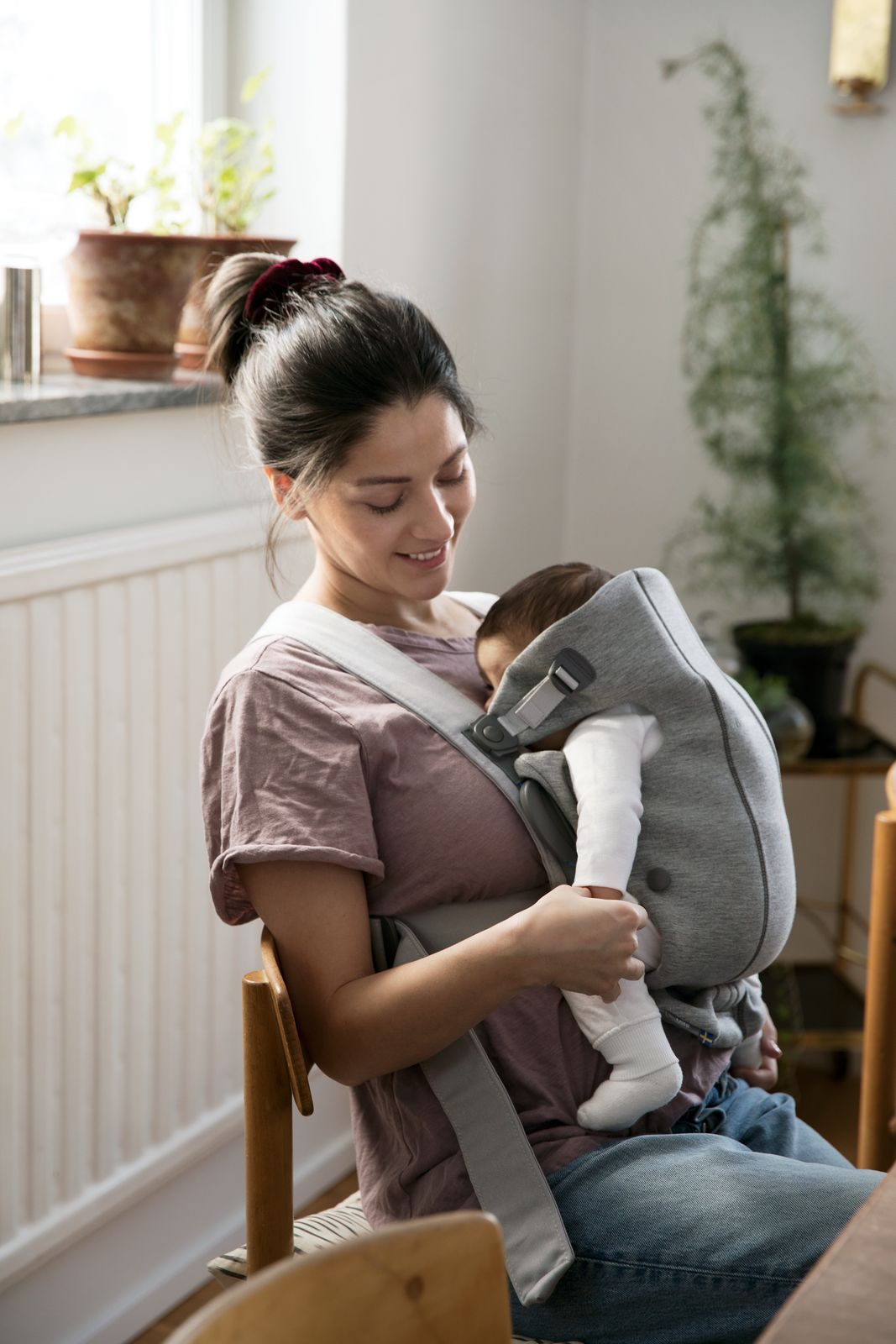 Baby Carrier Mini - Light Grey, 3D Jersey