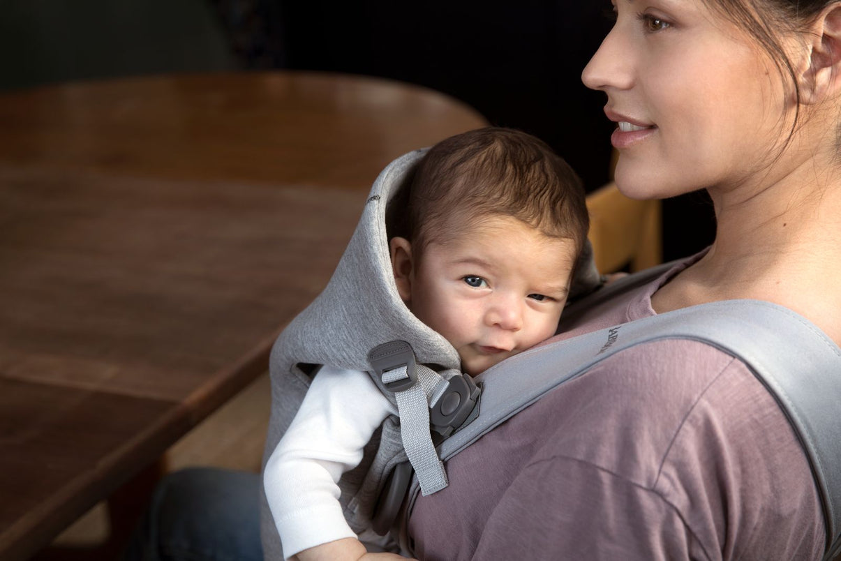 Baby Carrier Mini - Light Grey, 3D Jersey