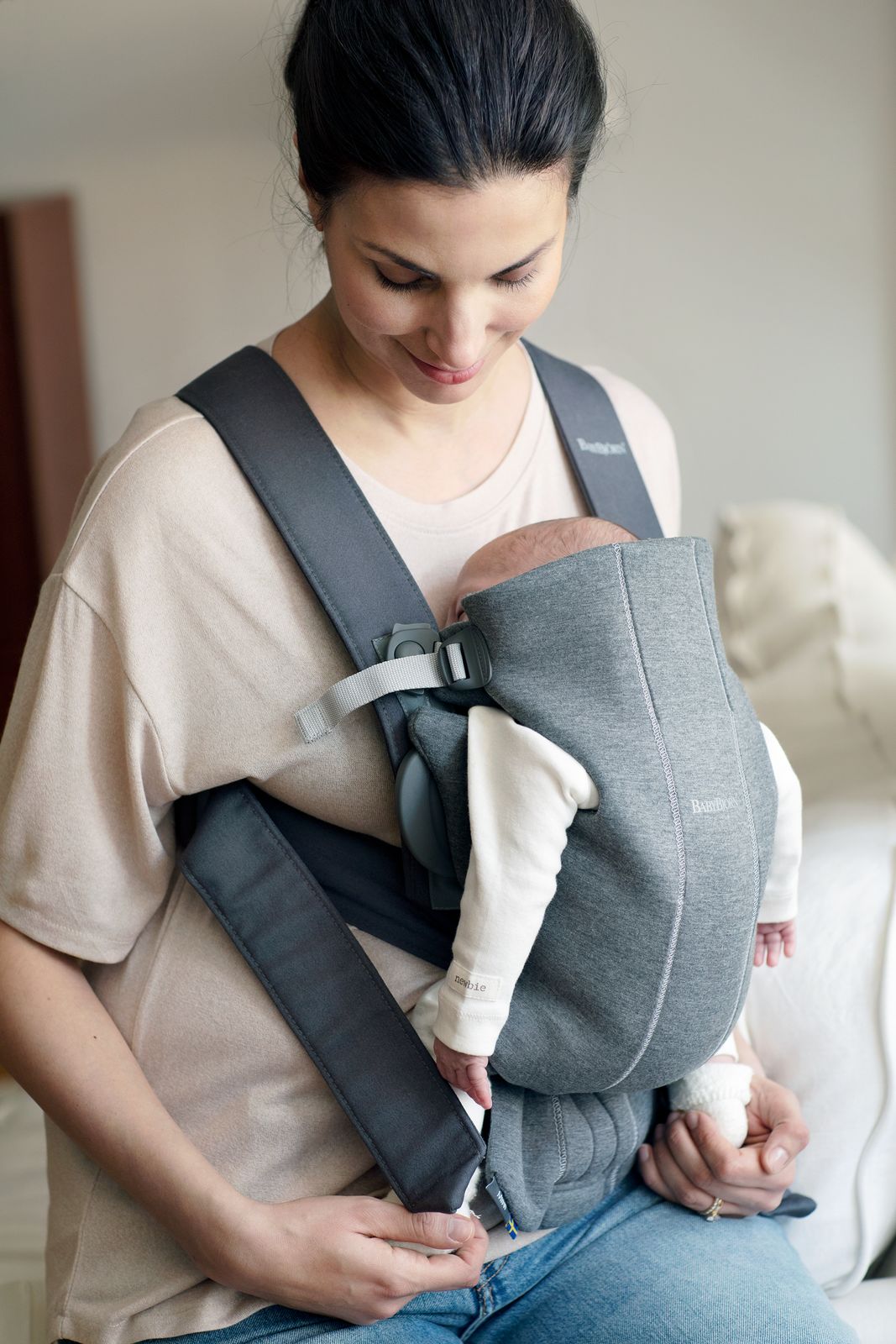 Baby Carrier Mini - Dark Grey, 3D Jersey