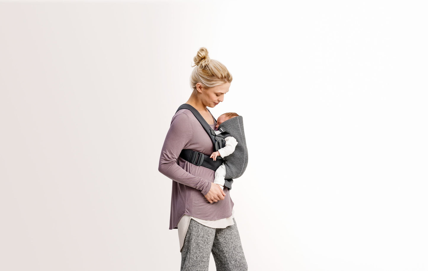 Baby Carrier Mini - Dark Grey, 3D Jersey