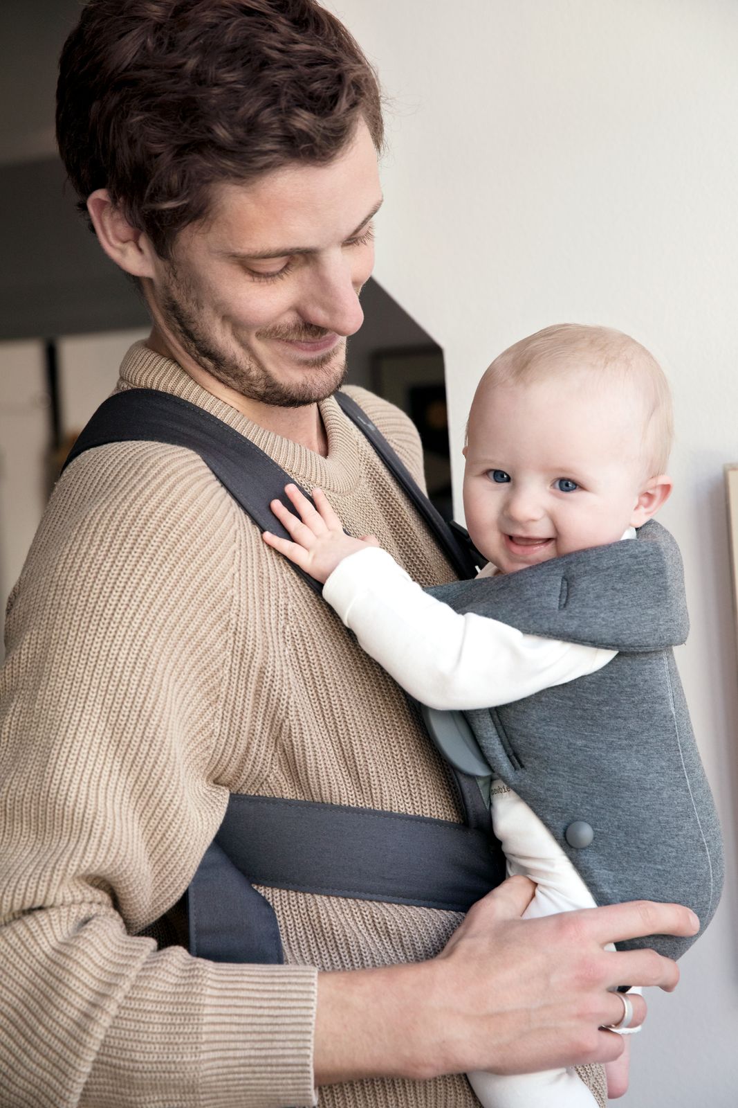 Baby Carrier Mini - Dark Grey, 3D Jersey