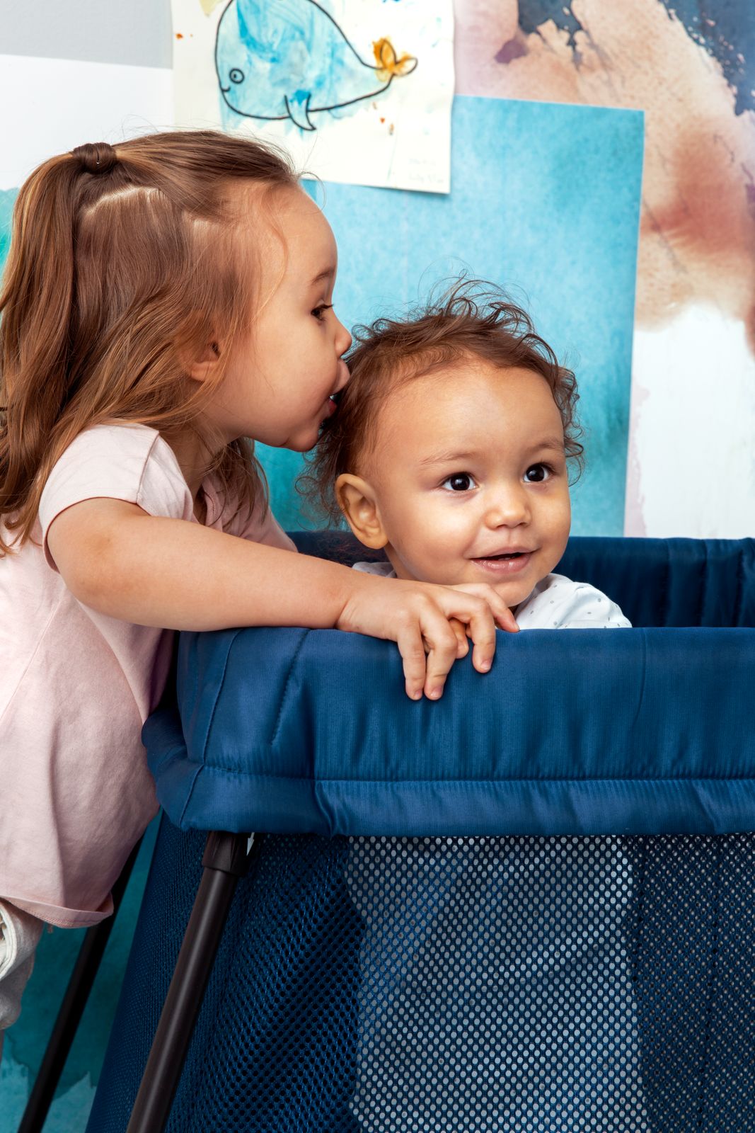BabyBjörn - Travel Cot Light - Dark Blue