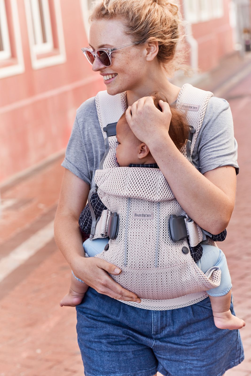Baby Carrier One Air - Pearly Pink, 3D Mesh