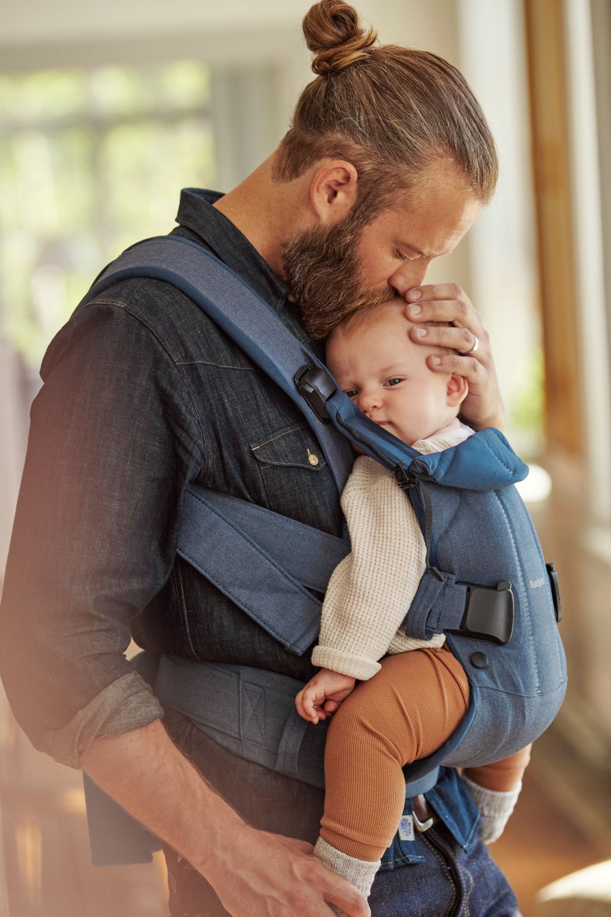 Baby Carrier One Air - Classic Denim/Midnight blue, Cotton Mix