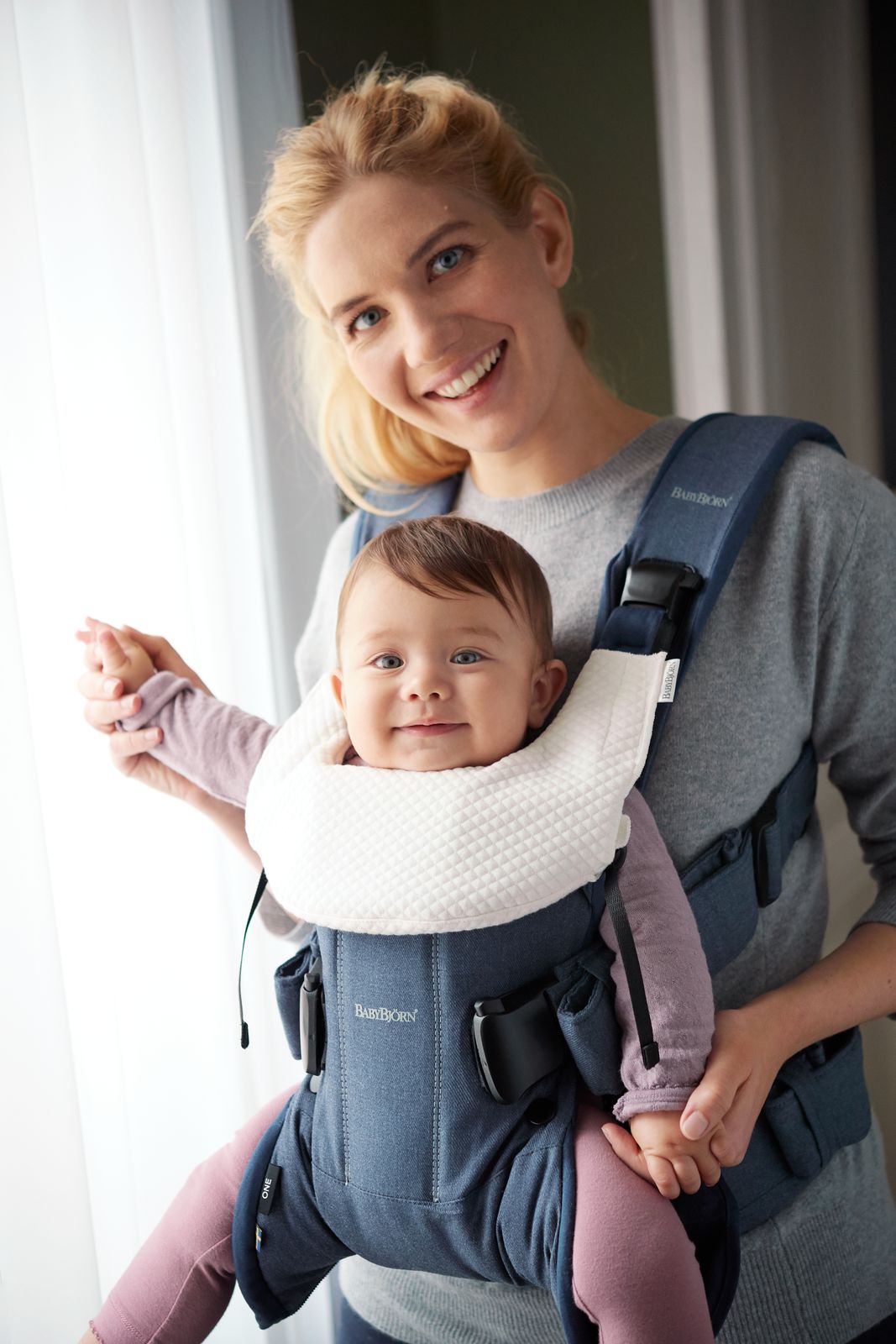 Baby Carrier One Air - Classic Denim/Midnight blue, Cotton Mix