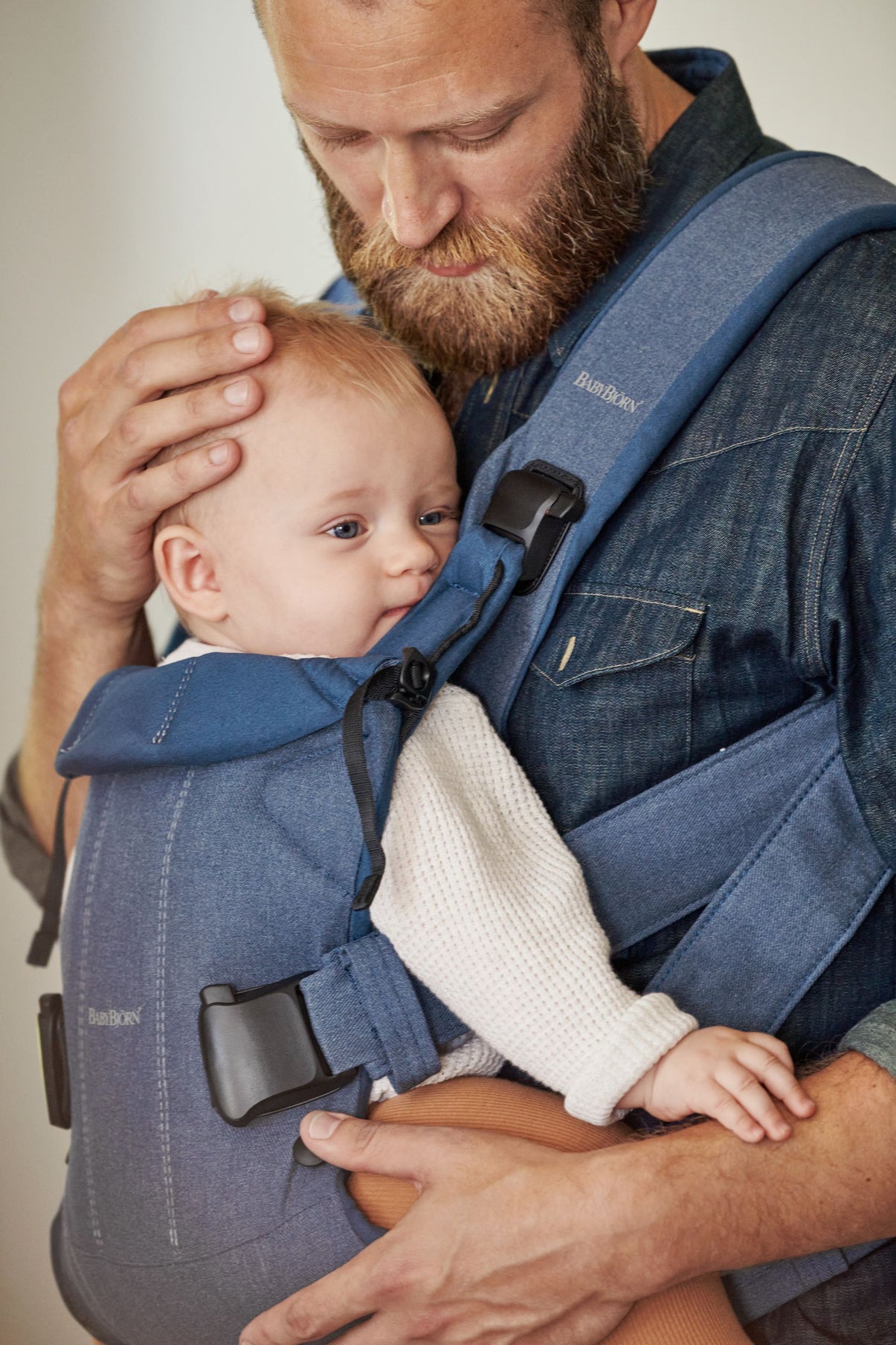 Baby Carrier One Air - Classic Denim/Midnight blue, Cotton Mix