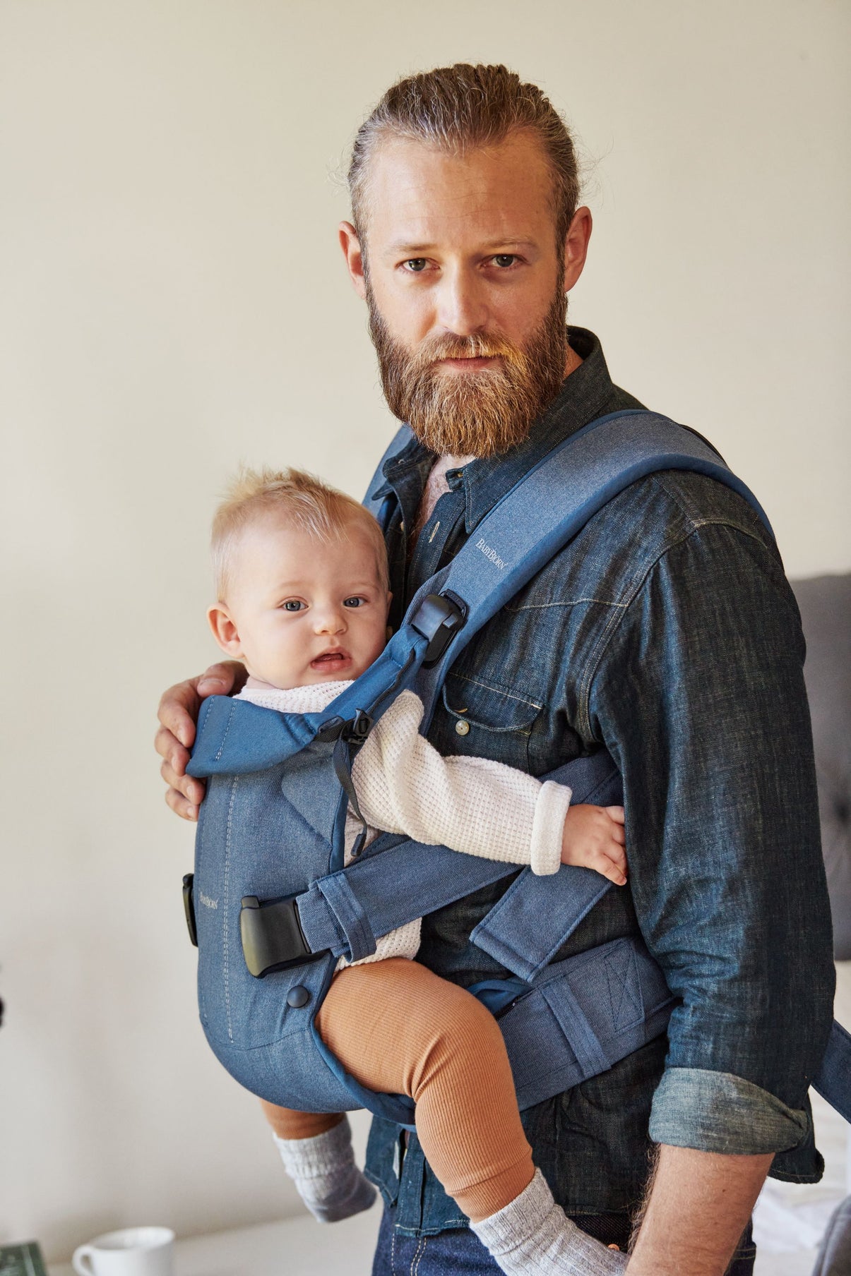 Baby Carrier One Air - Classic Denim/Midnight blue, Cotton Mix