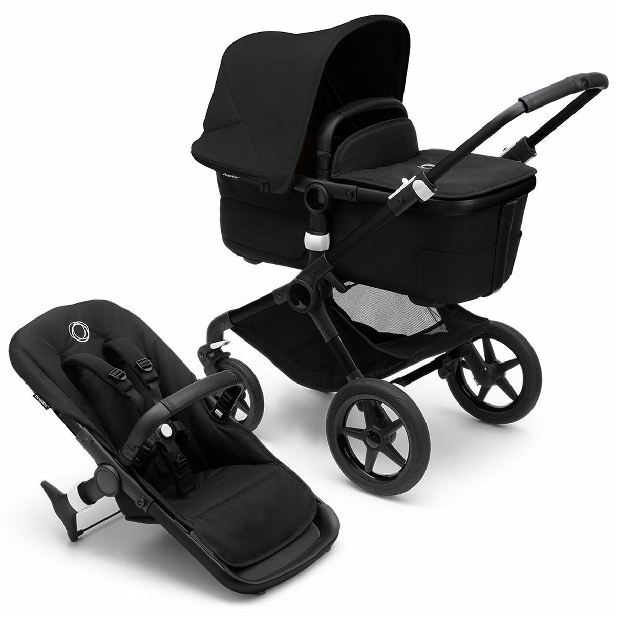 Bugaboo - Fox3 Complete Stroller in Black/Midnight Black-Midnight Black