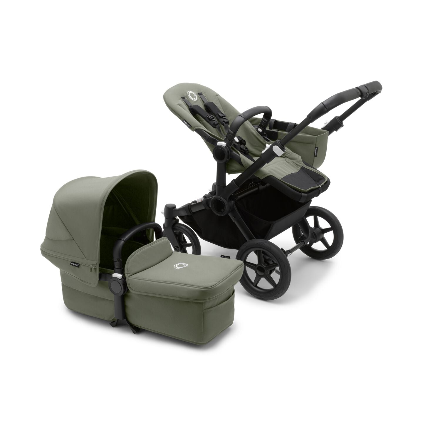 Bugaboo - Donkey 5 Mono Complete - ME BLACK/FOREST GREEN-FOREST GREEN