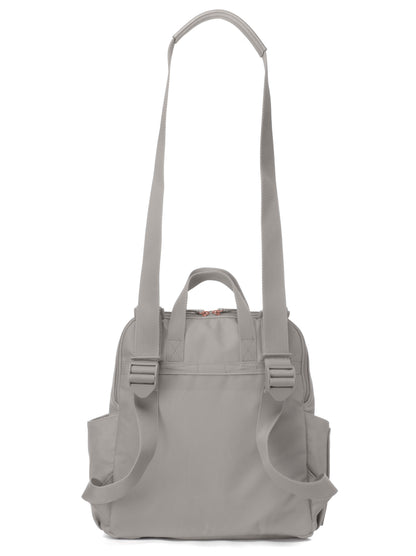 Robyn Convertible Diaper Bag Vegan Leather  - Pale Grey